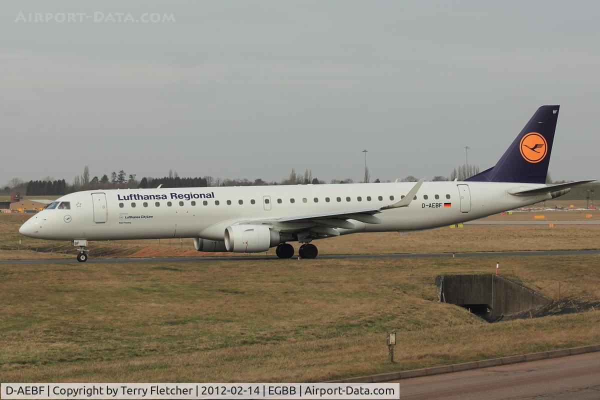 D-AEBF, 2011 Embraer 195LR (ERJ-190-200LR) C/N 19000411, Lufthansa 2011 Embraer ERJ-195LR (ERJ-190-200 LR), c/n: 19000411