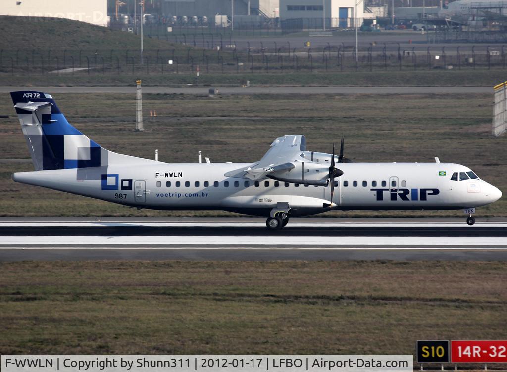 F-WWLN, 2012 ATR 72-600 C/N 987, C/n 987 - To be PR-TKK