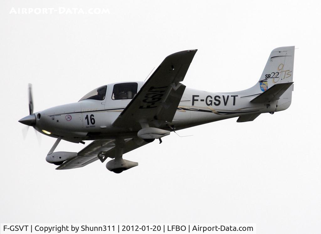 F-GSVT, 2006 Cirrus SR22 GTS C/N 2071, Landing rwy 32L