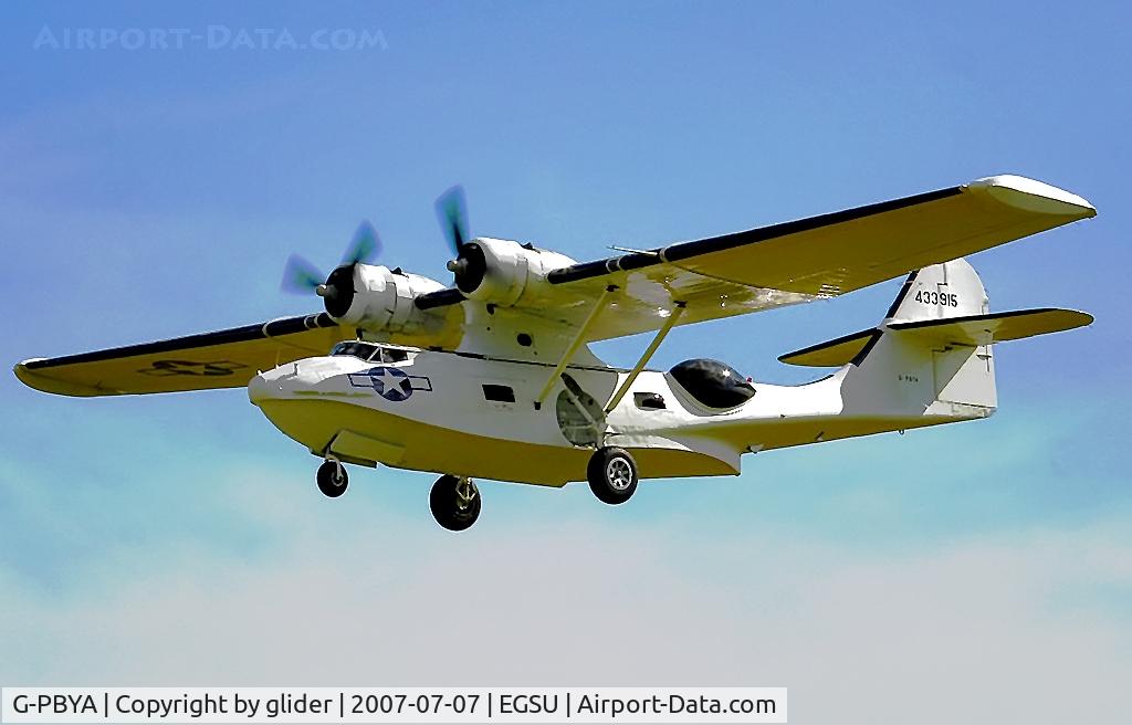 G-PBYA, 1944 Consolidated (Canadian Vickers) PBV-1A Canso A C/N CV-283, Gear extended flypast