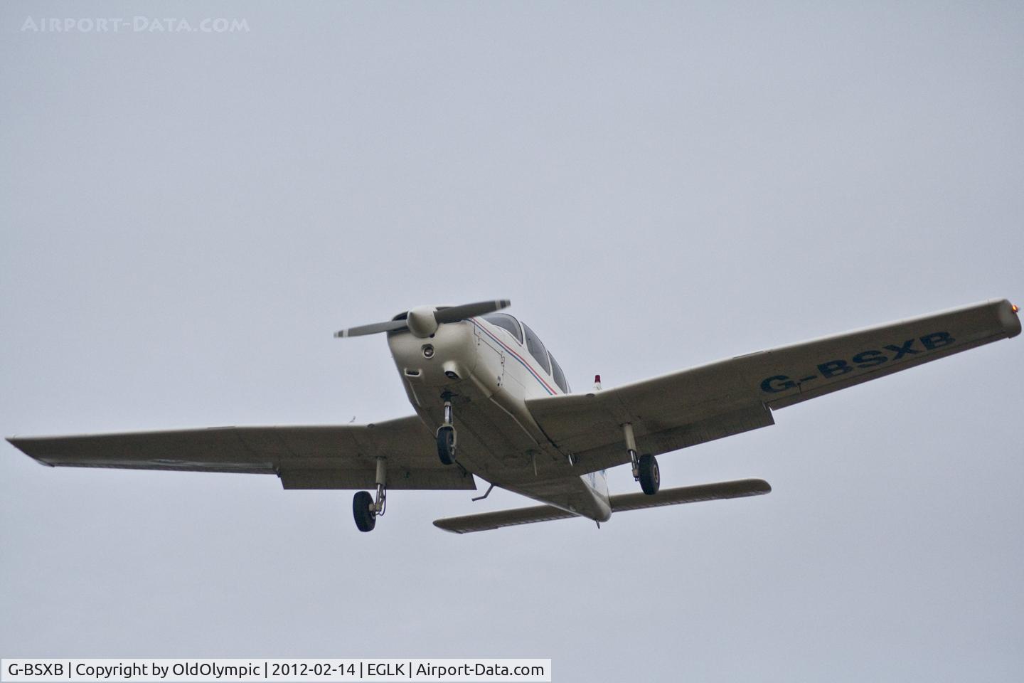 G-BSXB, 1984 Piper PA-28-161 Cherokee Warrior II C/N 28-8416125, Finals RW25