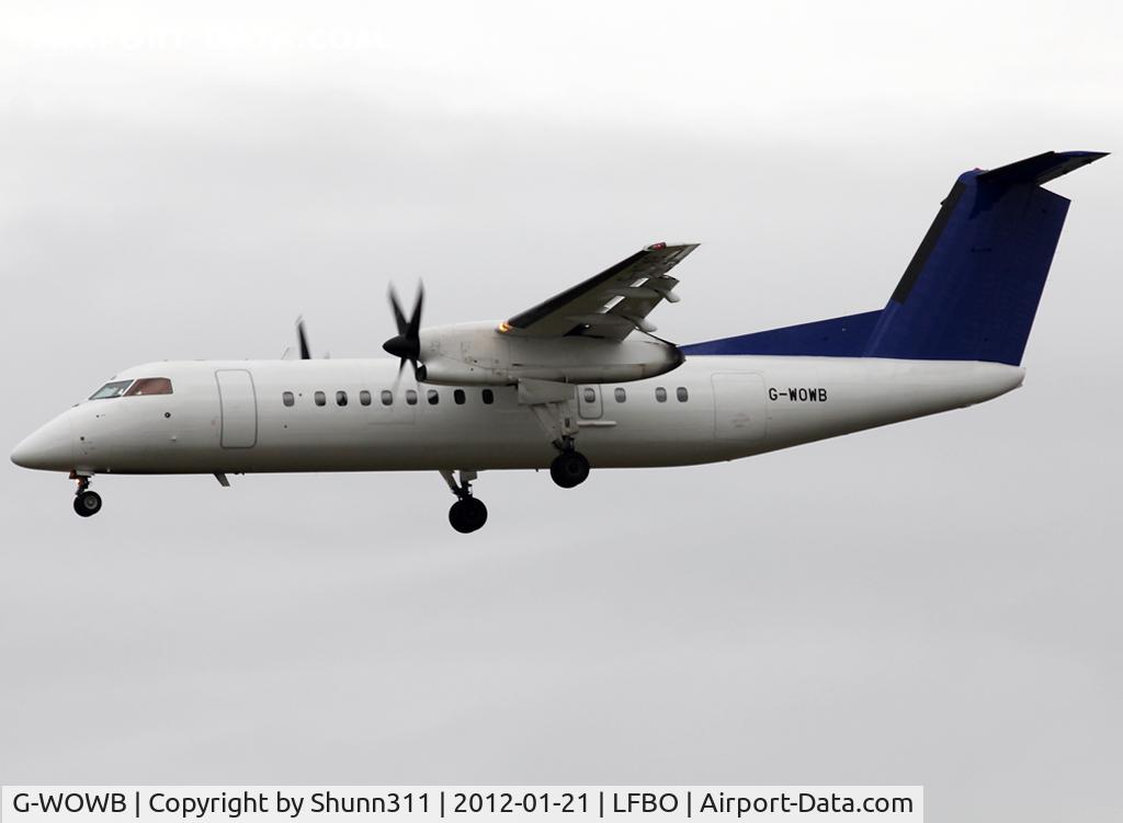 G-WOWB, 1992 De Havilland Canada DHC-8-311 Dash 8 C/N 334, Landing rwy 32L