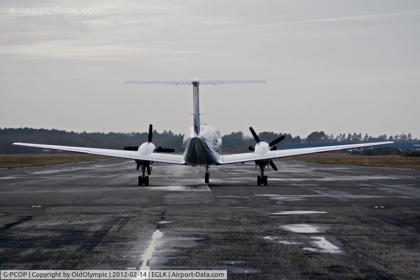 G-PCOP, 2004 Raytheon B200 King Air C/N BB-1860, Rolling for take-off RW25