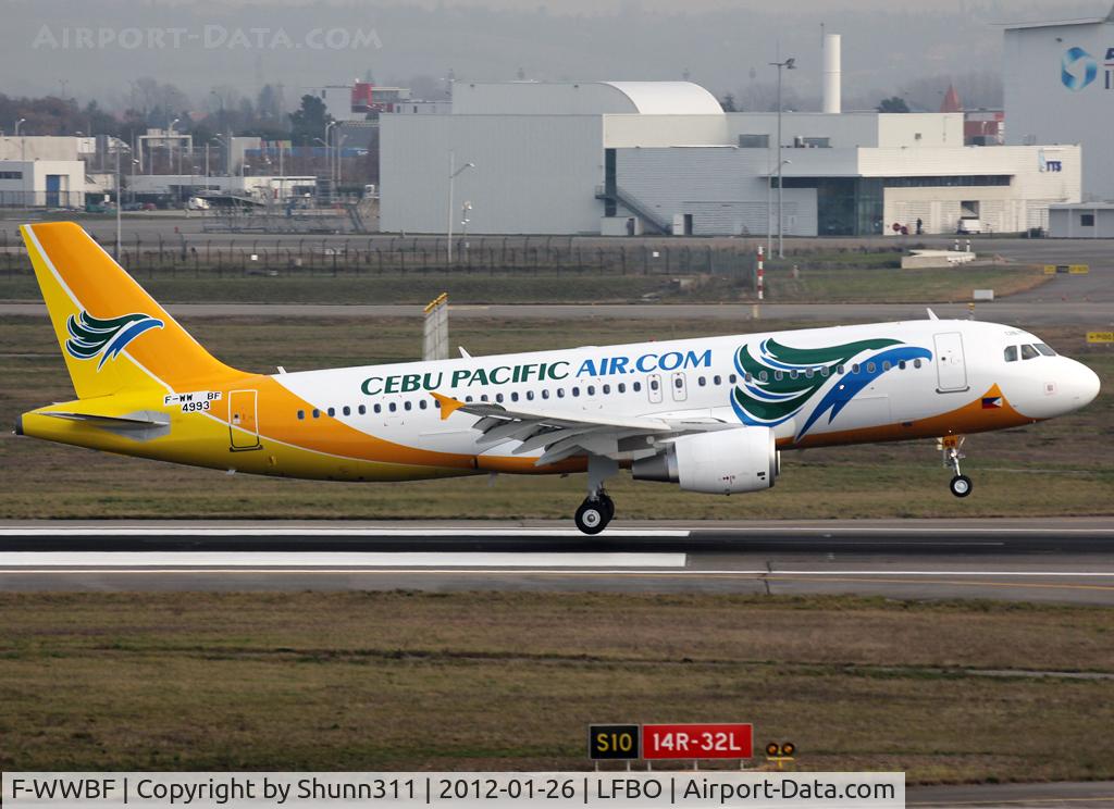 F-WWBF, 2011 Airbus A320-214 C/N 4993, C/n 4993 - To be RP-C3268