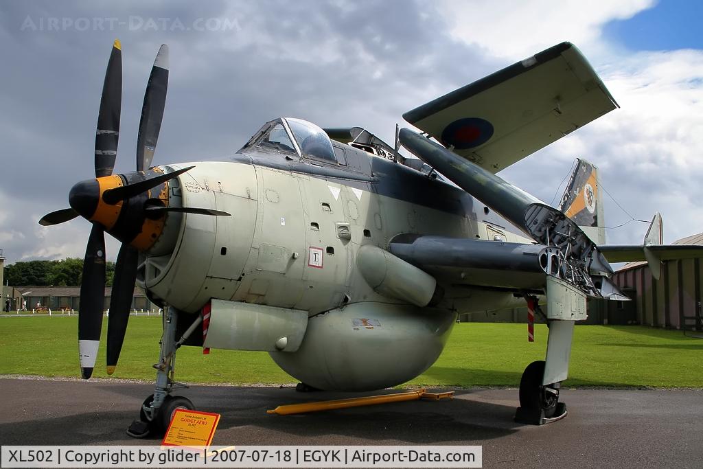 XL502, 1961 Fairey Gannet AEW.3 C/N F9461, Contra rotating props