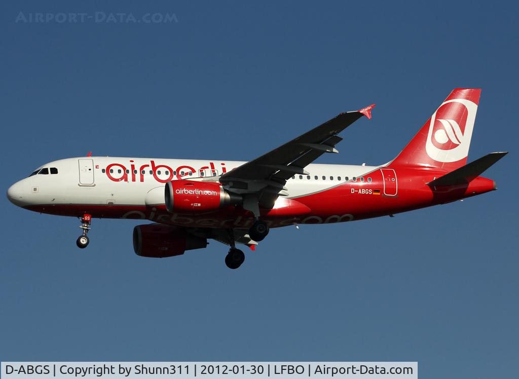 D-ABGS, 2009 Airbus A319-112 C/N 3865, Landing rwy 32L