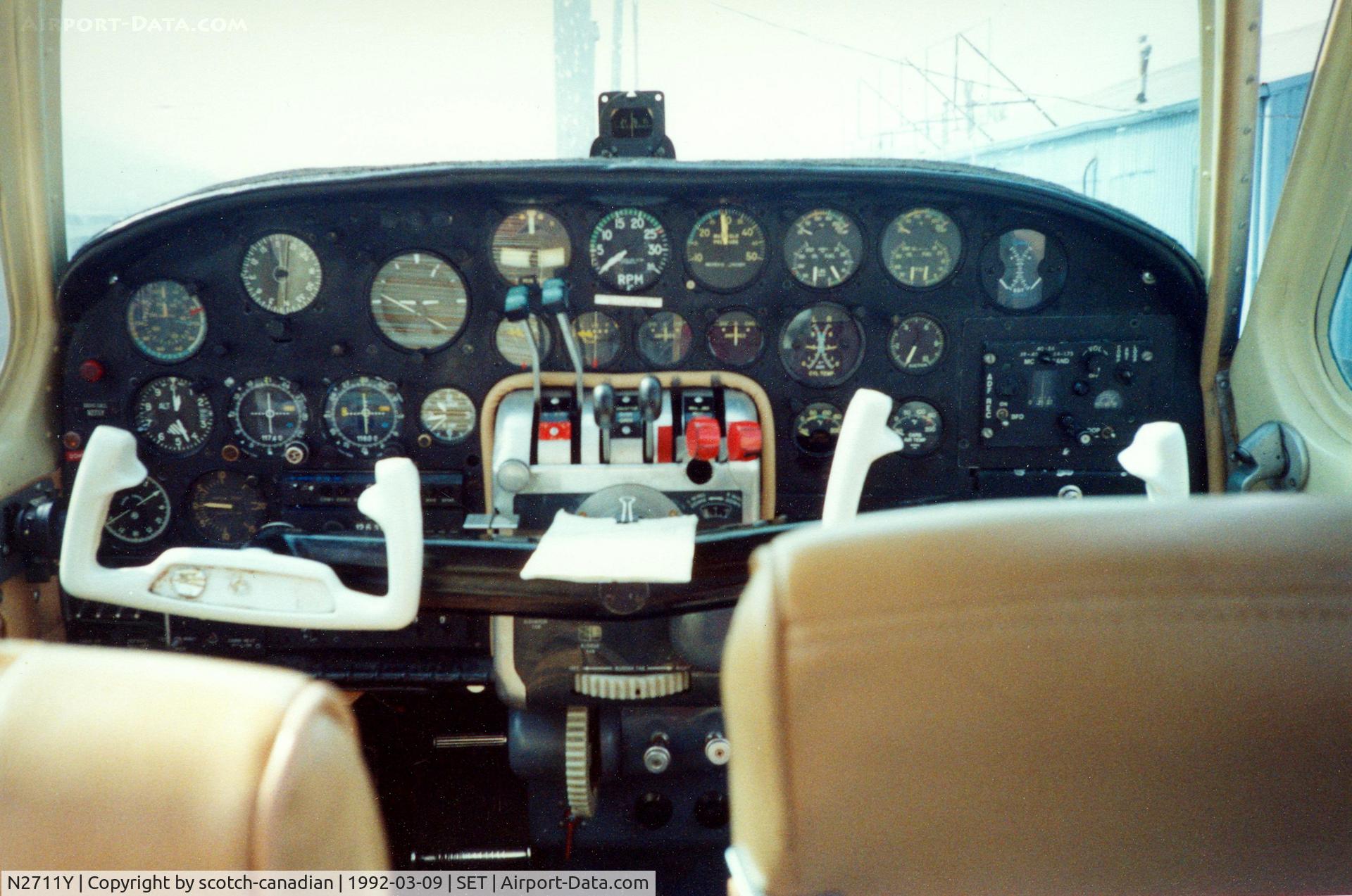 N2711Y, Beech 95 Travel Air C/N TD-36, Beech 95 Travel Air N2711Y at St. Charles County Smartt Airport, St. Charles, MO. In 1992 this airfield's FAA identifier was 3SZ.