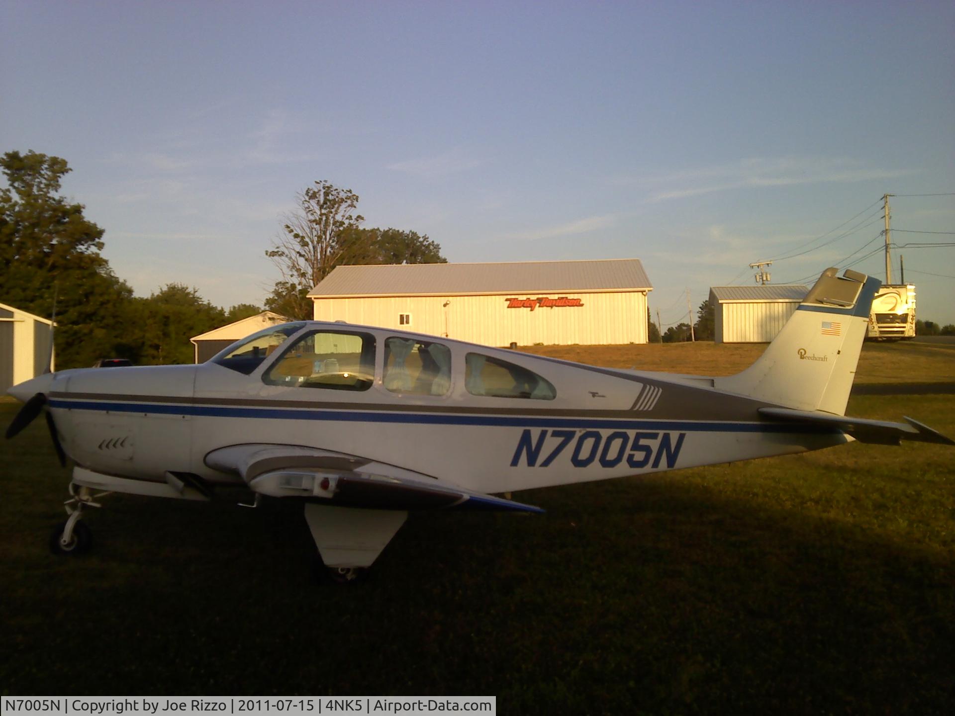N7005N, 1967 Beech E33A Bonanza C/N CE-184, A visit to Harv's Harley Davidson