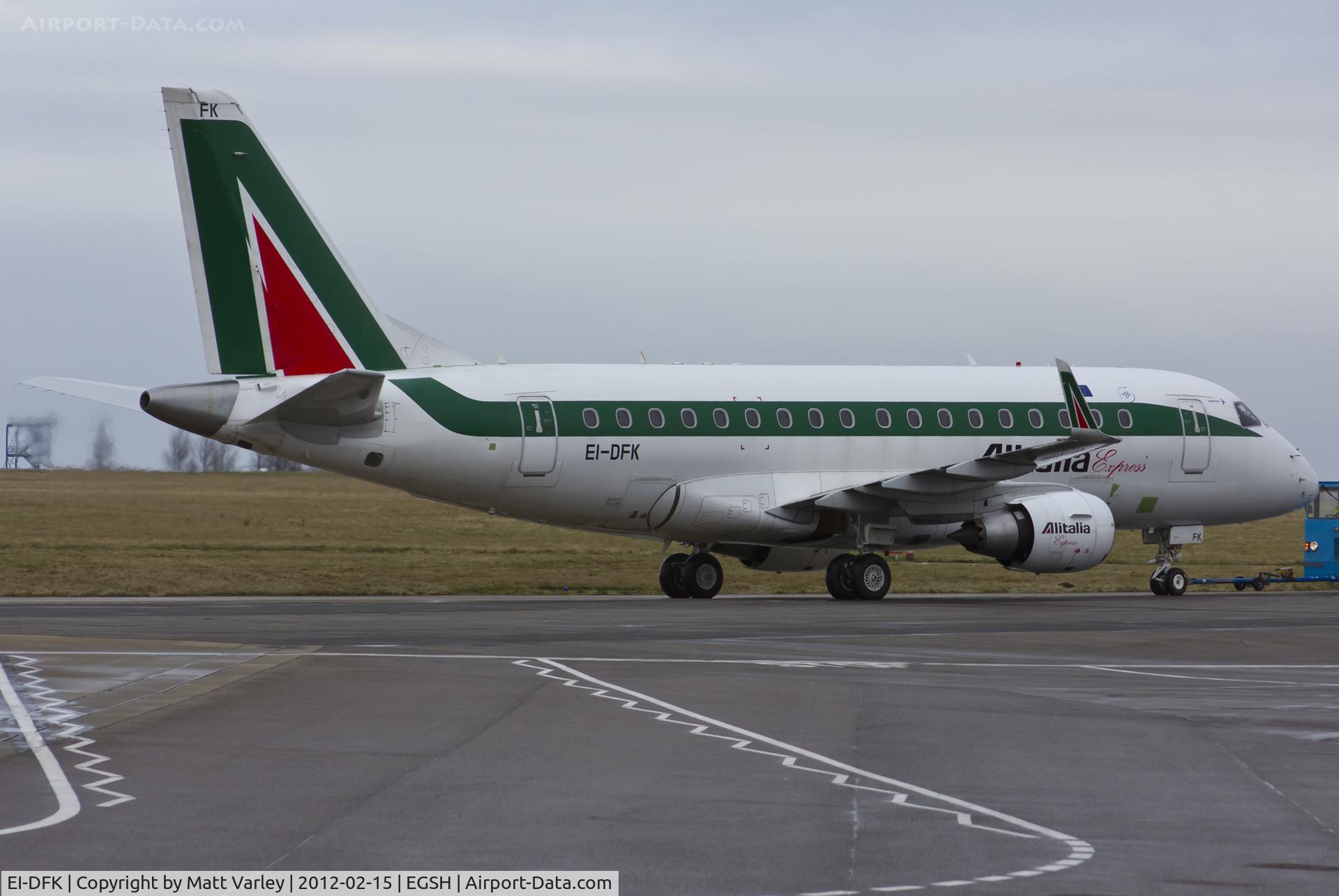 EI-DFK, 2004 Embraer 170LR (ERJ-170-100LR) C/N 17000033, Being towed to the Air Livery hangar for spray into Regional Airlines C/S. 