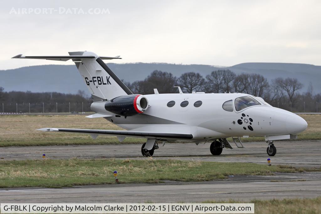 G-FBLK, 2007 Cessna 510 Citation Mustang Citation Mustang C/N 510-0027, Cessna 510 Citation Mustang, Durham Tees Valley Airport, February 2012.