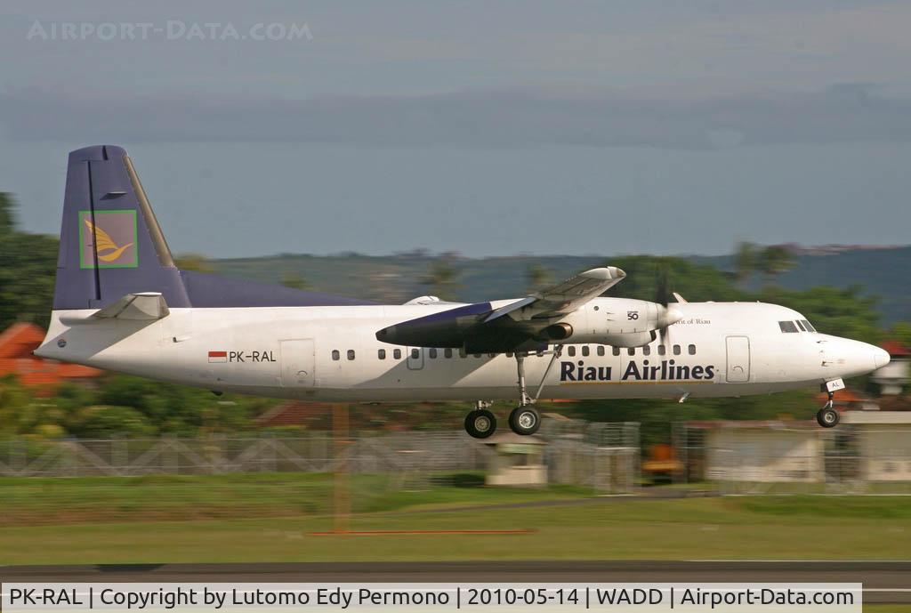 PK-RAL, 1993 Fokker 50 C/N 20282, Riau Airlines