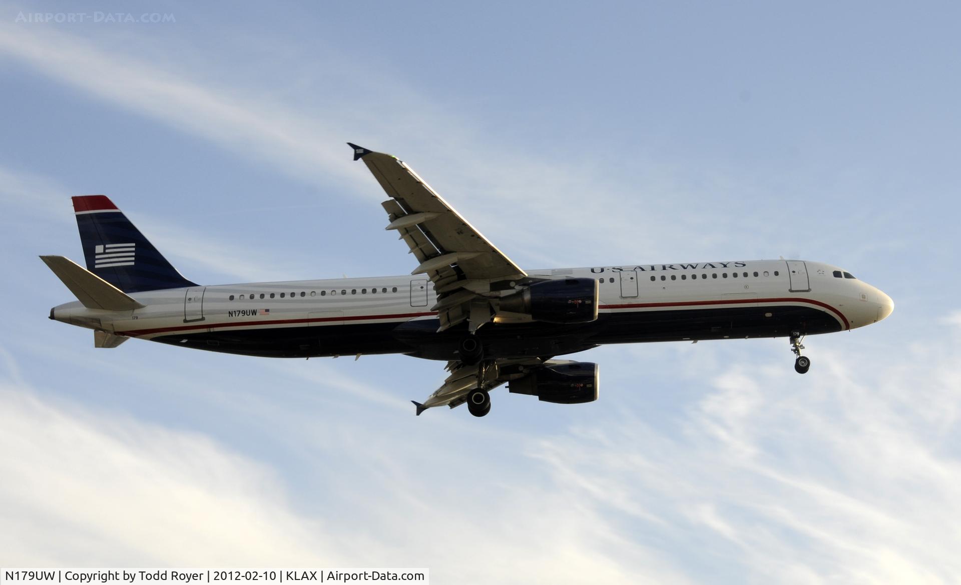 N179UW, 2001 Airbus A321-211 C/N 1521, Arriving on 24R