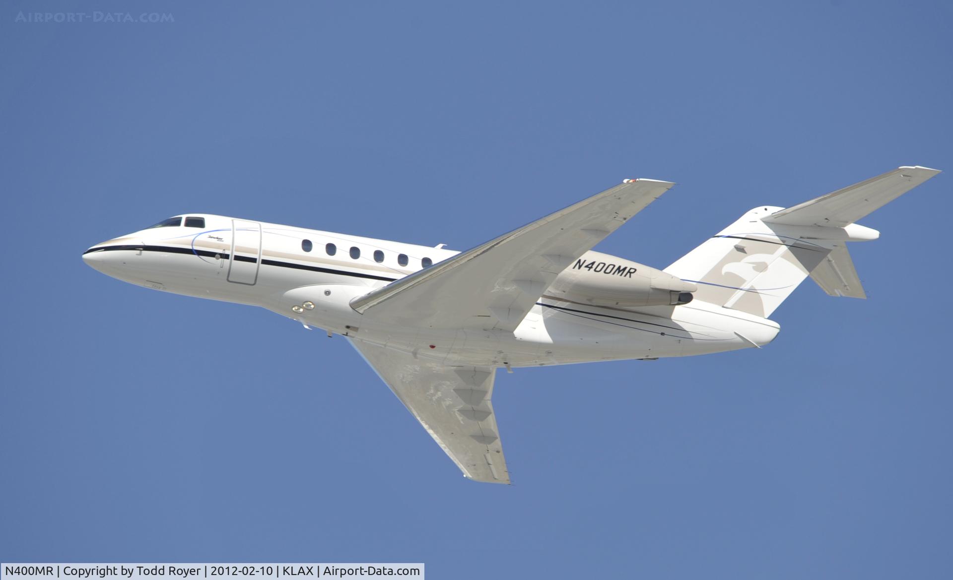 N400MR, 2008 Hawker Beechcraft 4000 C/N RC-12, Departing LAX on 25L