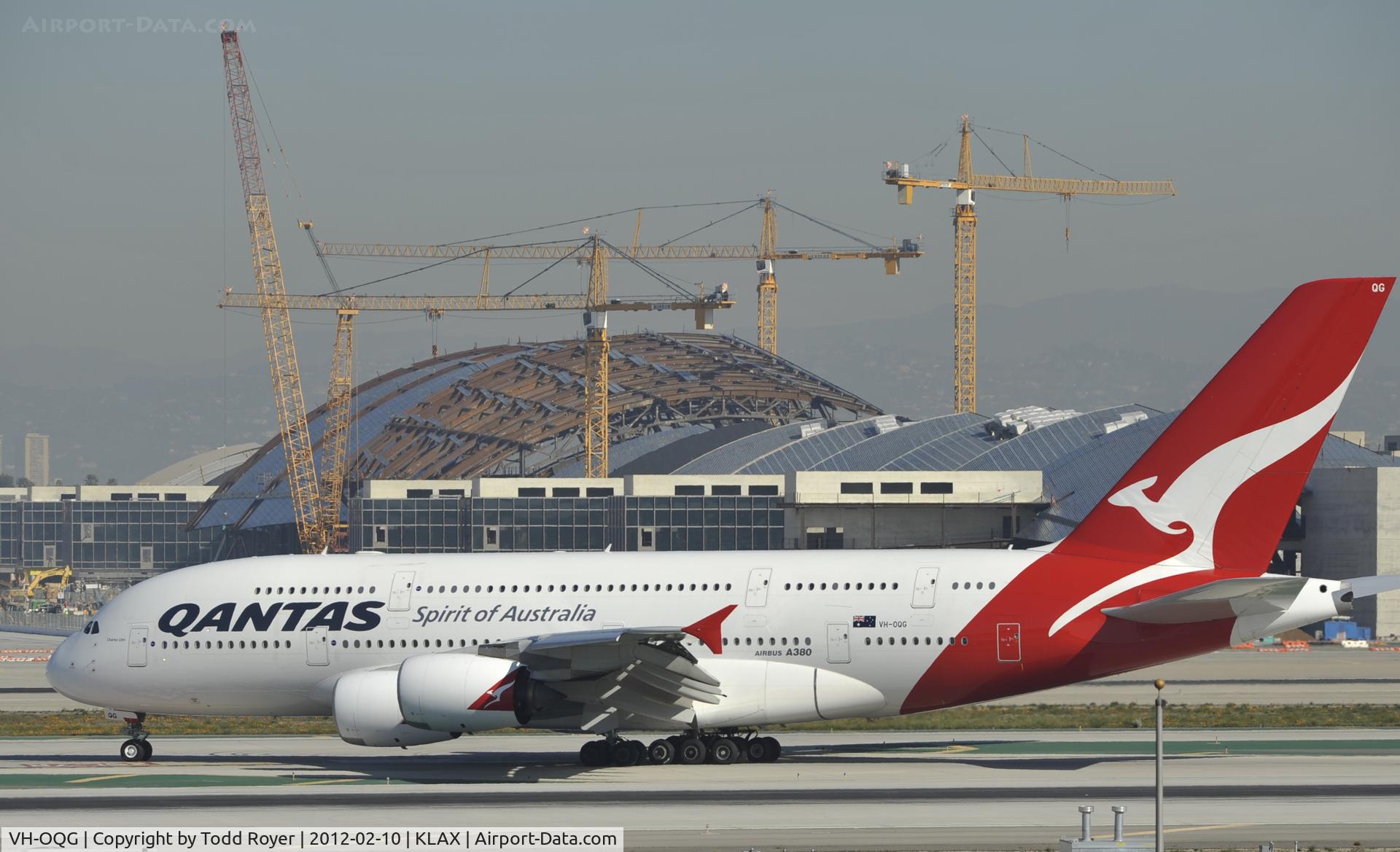 VH-OQG, 2009 Airbus A380-842 C/N 047, Arrived on 25L