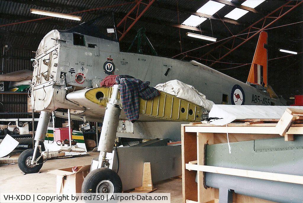 VH-XDD, 1957 Commonwealth CA-25 Winjeel C/N CA25-55, Photograph by Edwin van Opstal with permission. Scanned from a color print. Under restoration.