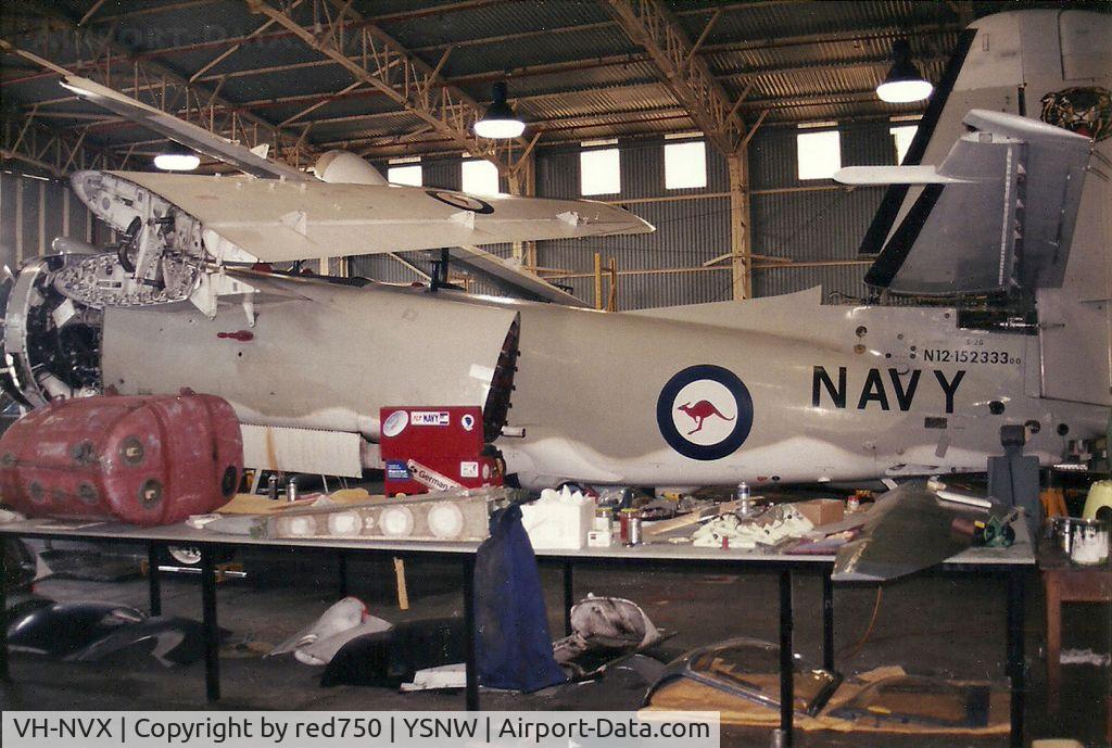 VH-NVX, 1945 Grumman S-2G Tracker C/N 220C, Photograph by Edwin van Opstal with permission. Scanned from a color print.