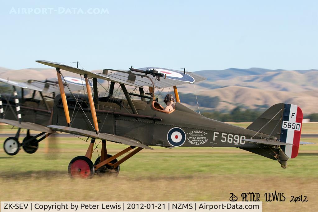 ZK-SEV, Royal Aircraft Factory SE-5A-1 Replica C/N WA19, The Vintage Aviator Ltd., Wellington