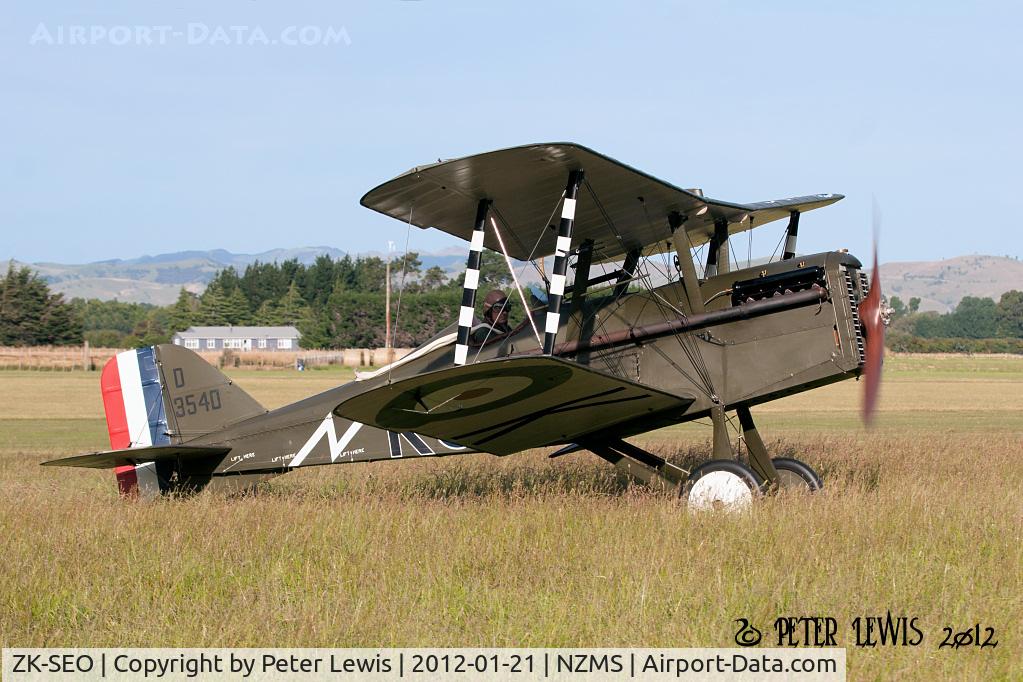 ZK-SEO, 2008 Royal Aircraft Factory SE-5A-1 Replica C/N WA18, The Vintage Aviator Ltd., Wellington