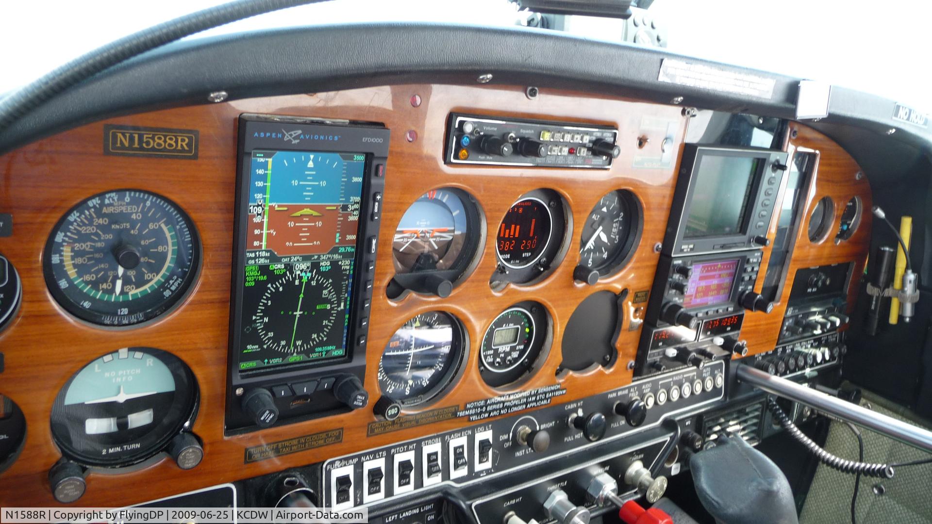 N1588R, 1975 Grumman American AA-5B Tiger C/N AA5B-0088, Latest panel upgrade