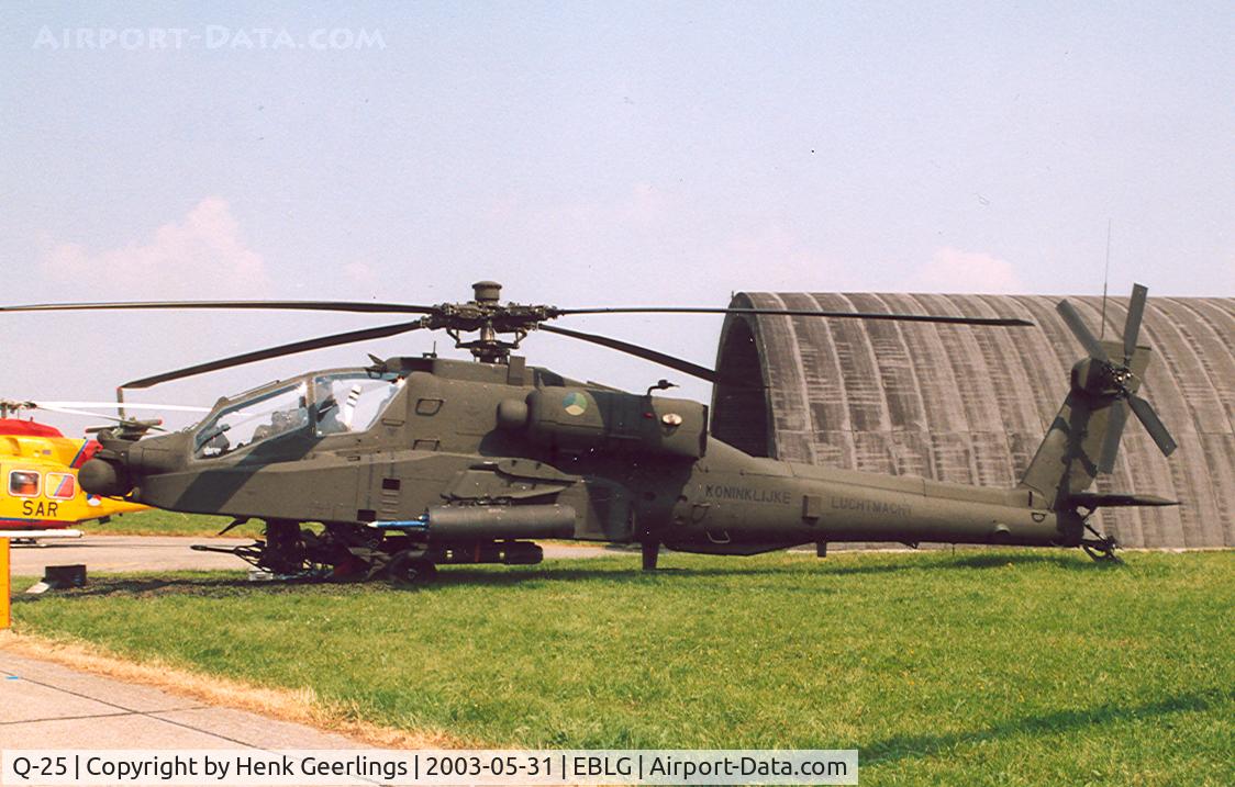 Q-25, 1998 Boeing AH-64D Longbow Apache C/N DN025, Heli Meet Bierset - 2003