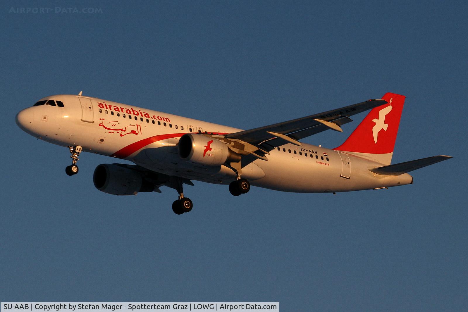 SU-AAB, 2007 Airbus A320-214 C/N 3152, Air Arabia A320 @GRZ