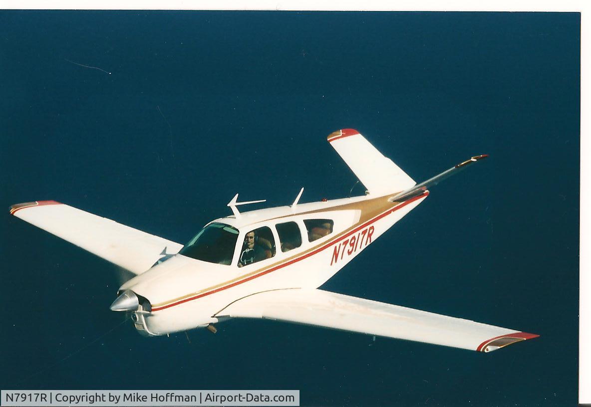 N7917R, 1969 Beech V35A Bonanza C/N D-8940, I owned this sweet turbo Bonanza from 2000 to 2006. This photo taken over Lake Tahoe 9-15-2002.