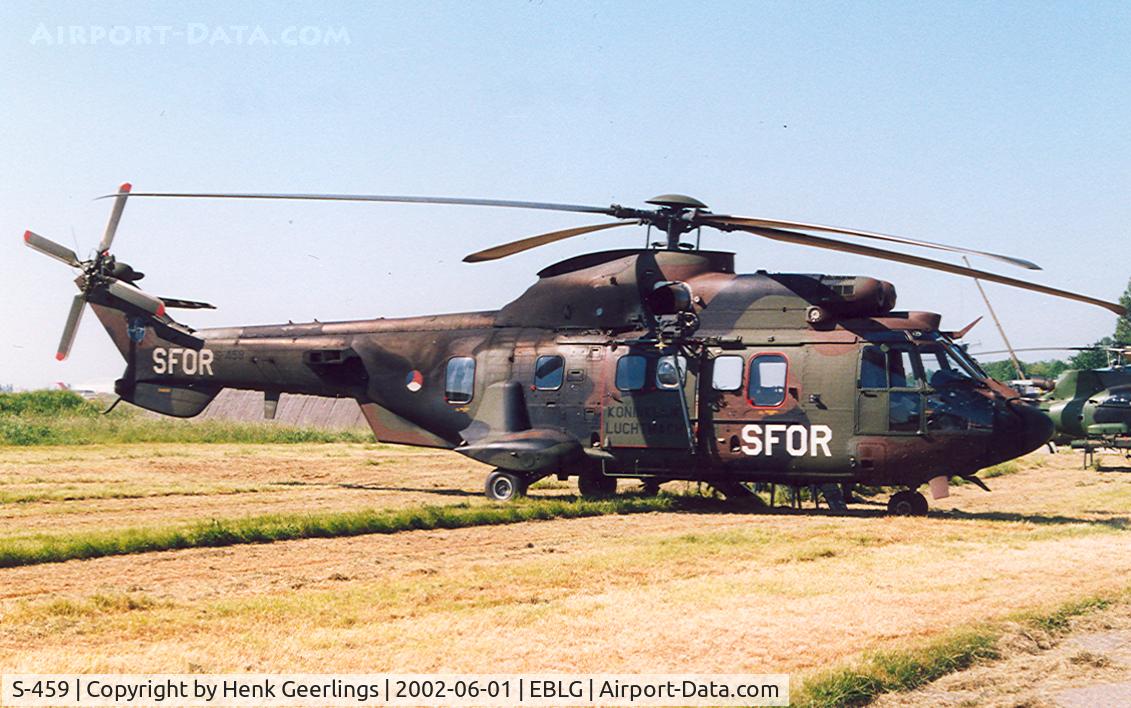 S-459, 1997 Eurocopter AS-532U2 Cougar C/N 2459, cs SFOR ; Bierset Heli Meeting , 2002