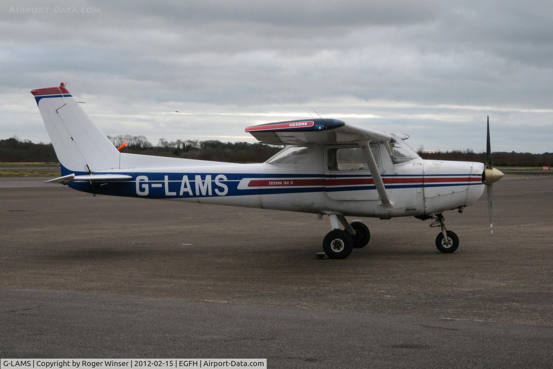 G-LAMS, 1978 Reims Cessna F152 C/N 1431, Operated by Swansea Airport based Cambrian Flying Club.