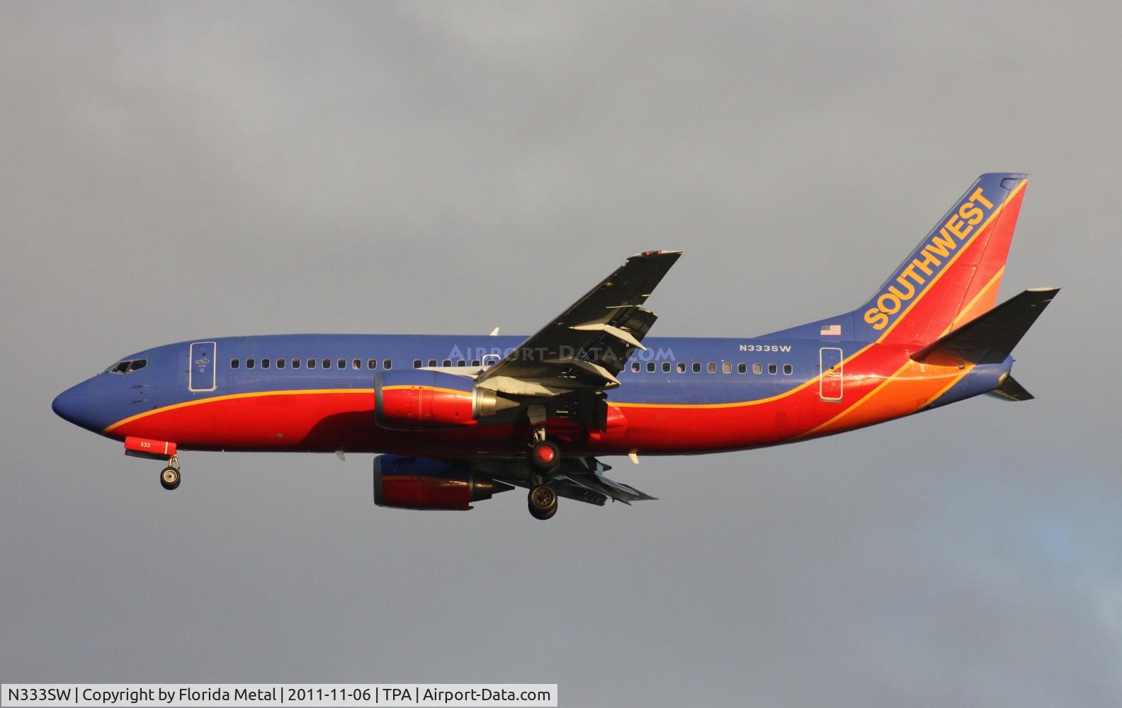 N333SW, 1988 Boeing 737-3H4 C/N 23697, Southwest 737