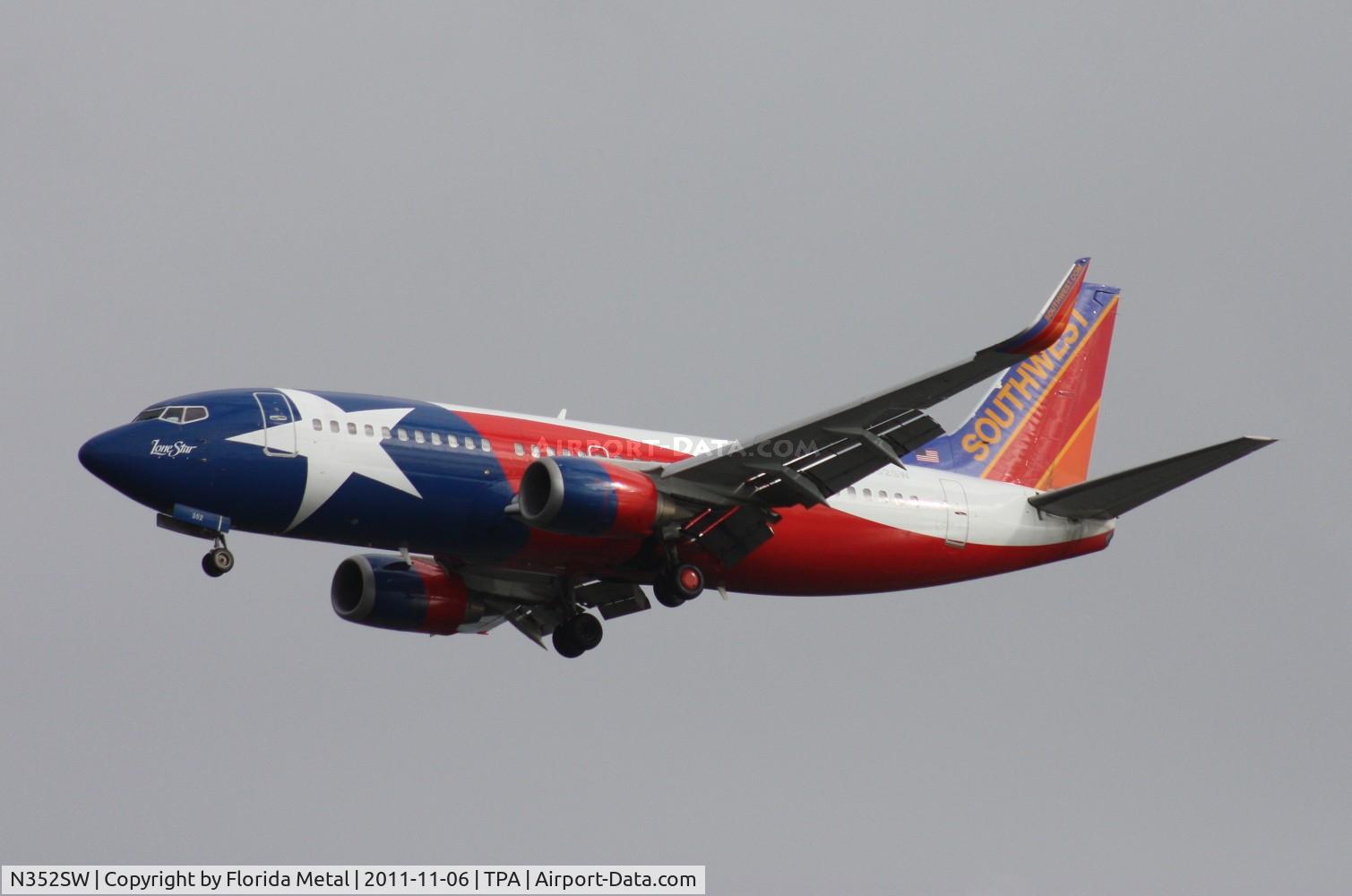 N352SW, 1990 Boeing 737-3H4 C/N 24888, Lonestar One