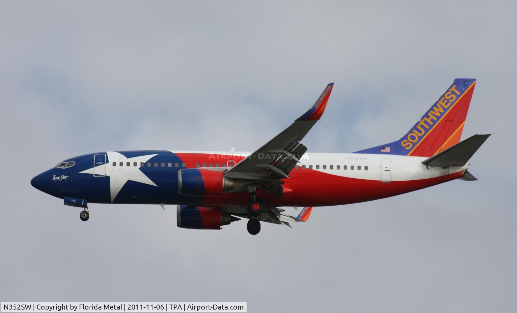 N352SW, 1990 Boeing 737-3H4 C/N 24888, Lonestar One