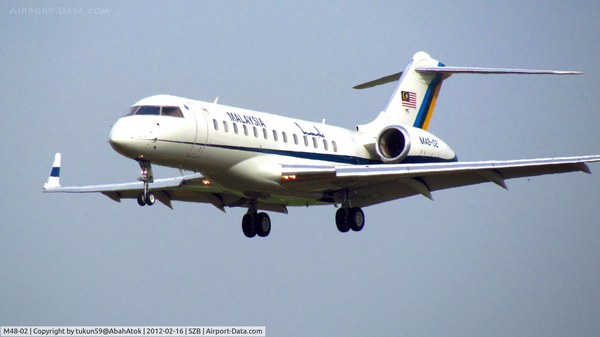 M48-02, 2001 Bombardier BD-700-1A10 Global Express C/N 9096, Royal Malaysian Air Force