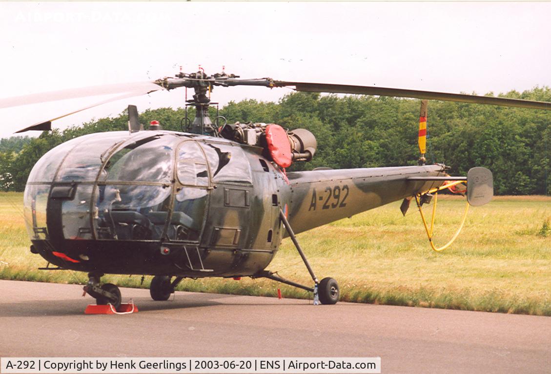 A-292, Sud SE-3160 Alouette III C/N 1292, Open house Twente AB. 2003