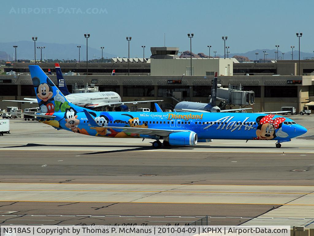 N318AS, 2003 Boeing 737-990 C/N 30018, Air Alaska logo jet