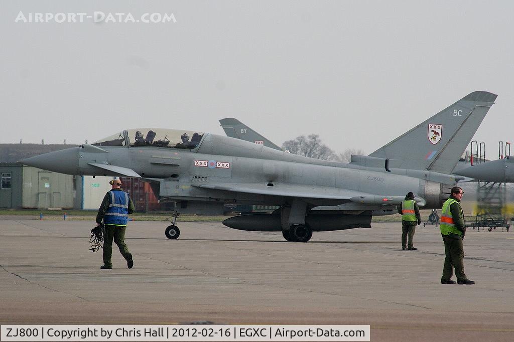 ZJ800, 2003 Eurofighter EF-2000 Typhoon T3 C/N 004/BT001, 29(R)Sqn, Operational Conversion Unit (OCU) for the Eurofighter Typhoon