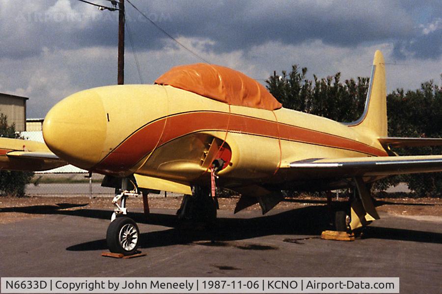 N6633D, Lockheed T-33B (TV-2 Seastar) C/N Not found 126591/N6633D, Scanned from a print