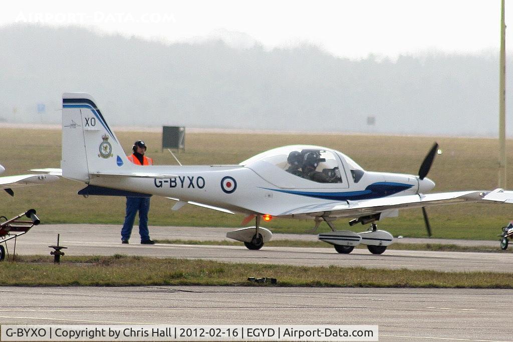 G-BYXO, 2001 Grob G-115E Tutor T1 C/N 82175/E, 16(R) Sqn of the Elementary Flying Training School based at RAF Cranwell