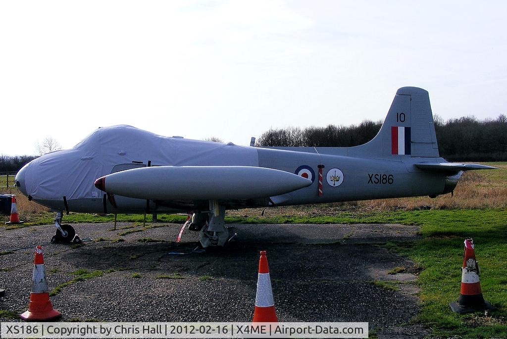 XS186, 1964 BAC 84 Jet Provost T.4 C/N PAC/W/22179, preserved at the Metheringham Airfield Visitor Centre