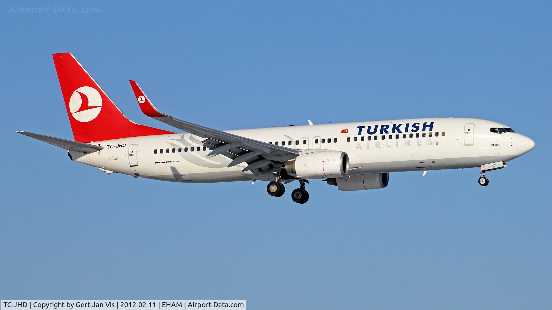 TC-JHD, 2008 Boeing 737-8F2 C/N 35743, finals rw06