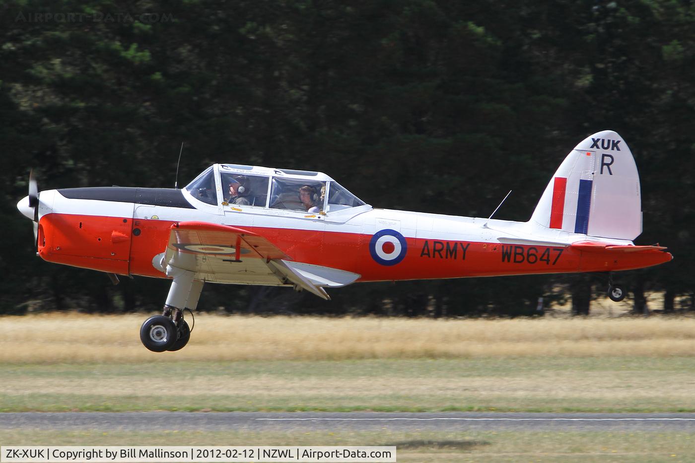 ZK-XUK, 1950 De Havilland DHC-1 Chipmunk T.10 C/N C1/0087, into 04