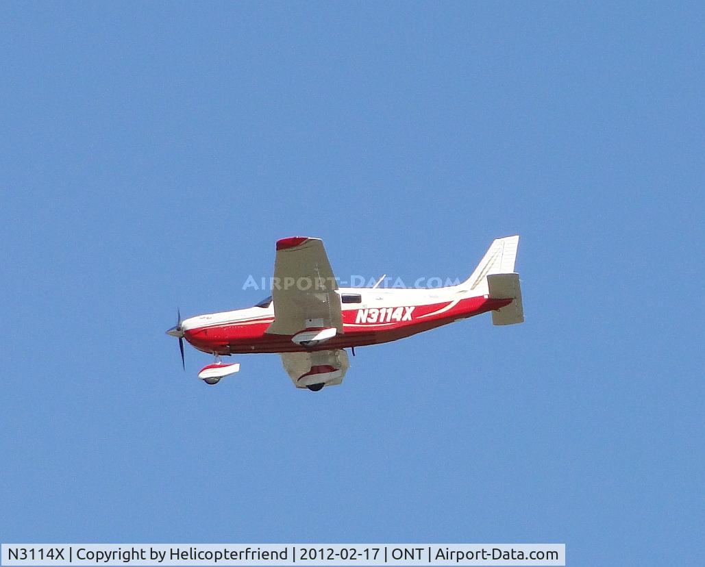 N3114X, 2005 Piper PA-32-301FT Saratoga C/N 3232052, On a high final for 26R