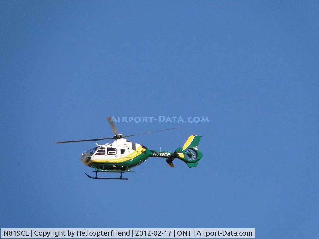 N819CE, 2007 Eurocopter EC-135P-2+ C/N 0544, On final for runway 26L