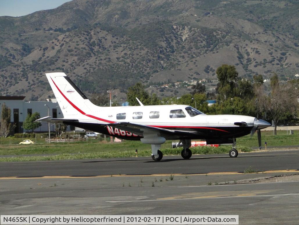 N465SK, 2000 Piper PA-46-500TP Malibu Meridian C/N 4697013, Taxiing on taxiway Sierra enroute to Howard Aviation hanger