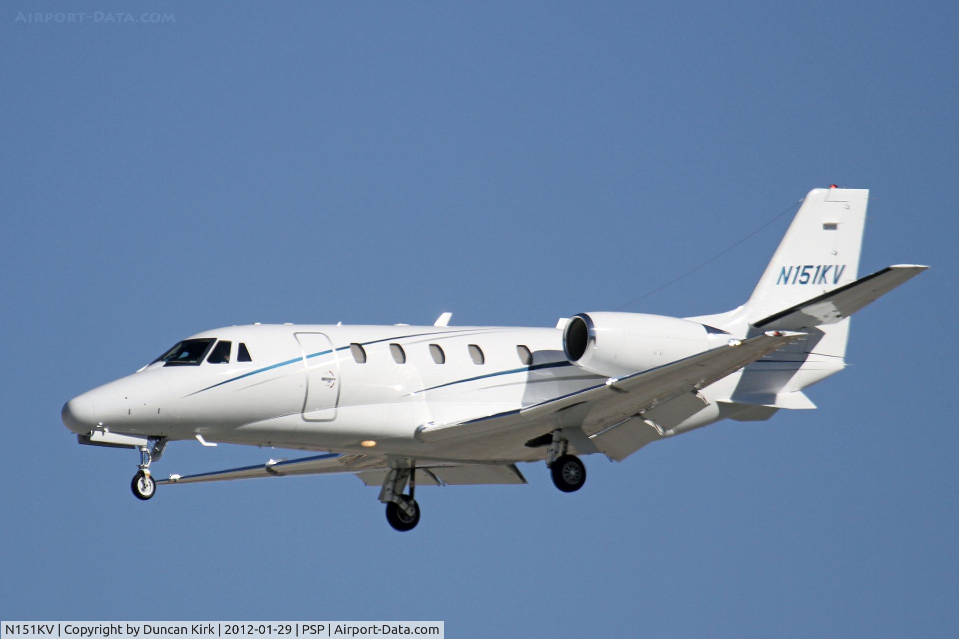 N151KV, 2003 Cessna 560XL Citation Excel C/N 560-5320, Short finals to Palm Springs