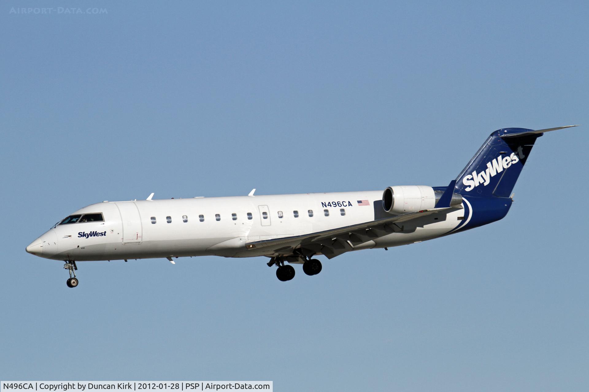 N496CA, 2003 Bombardier CRJ-200ER (CL-600-2B19) C/N 7791, Finals to Palm Springs