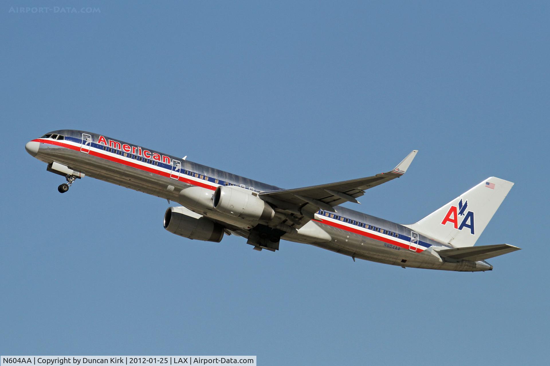 N604AA, 1995 Boeing 757-223 C/N 27055, Very nice shot of a polished metal B.757 of AA
