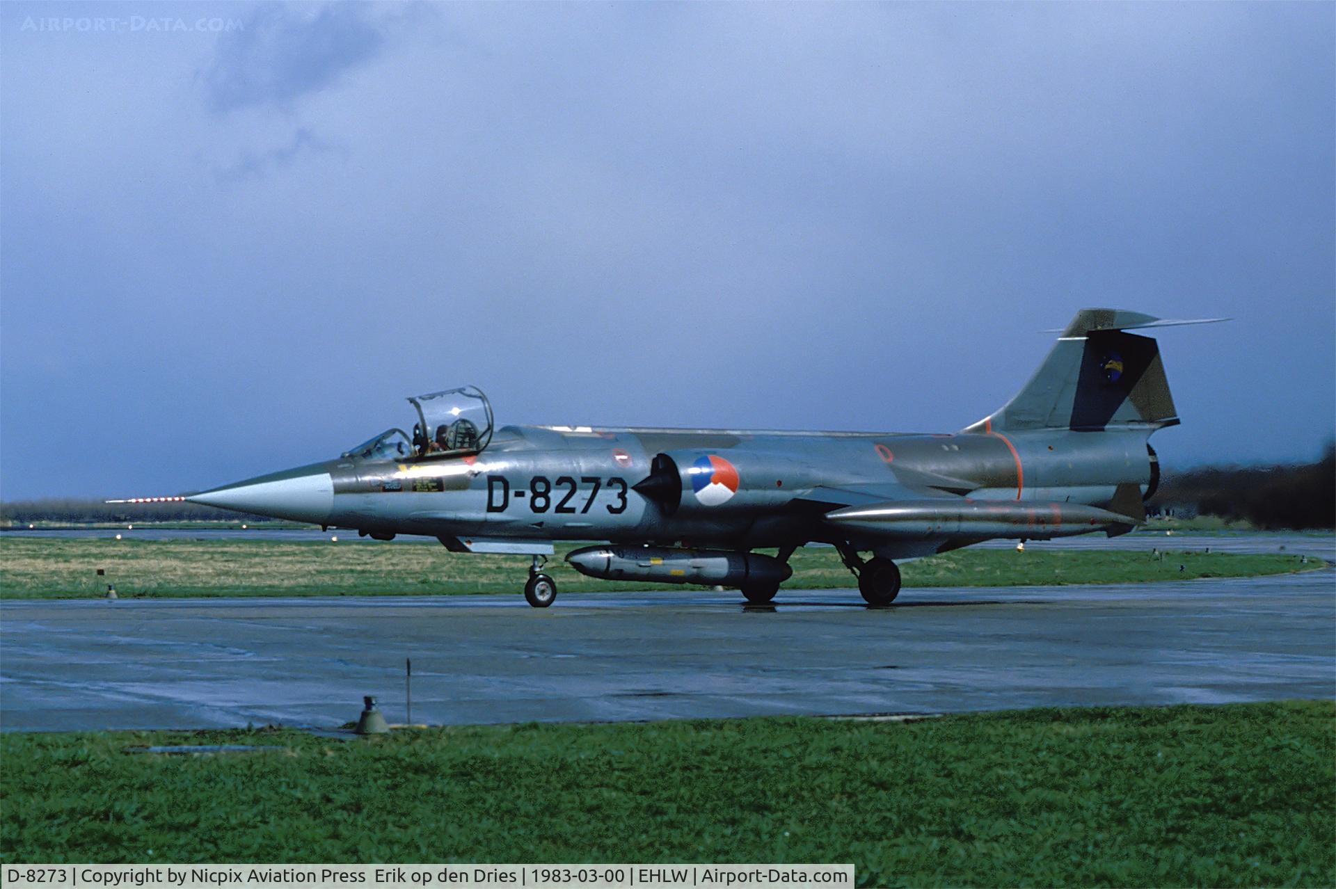 D-8273, Lockheed RF-104G Starfighter C/N 683-8273, Royal Netherlands AF, 306 sqn,  F-104G equipped with the Orpheus reconnaisance-pod.
