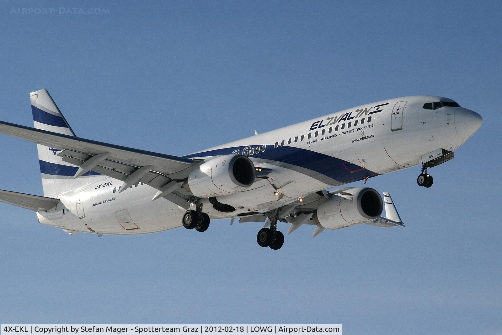 4X-EKL, 2009 Boeing 737-85P C/N 35478, El Al B737-800 @GRZ