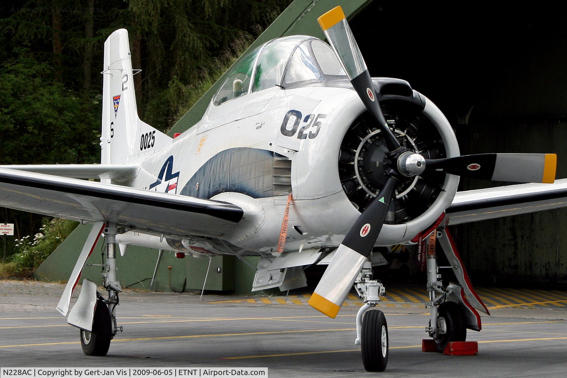 N228AC, 1954 North American T-28B Trojan C/N 219-24, at Spottersday Wittmund