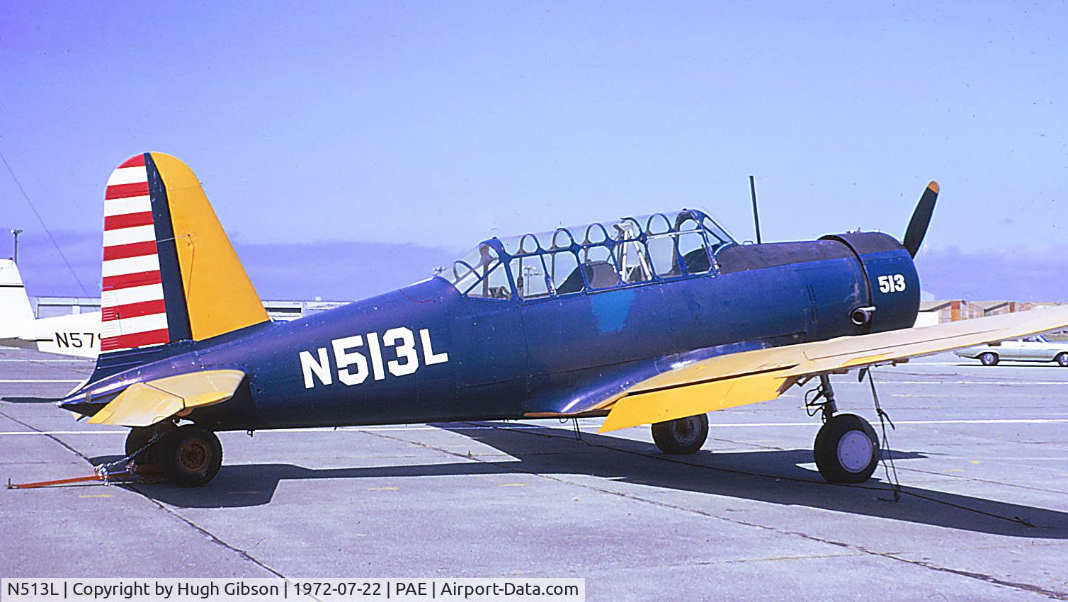 N513L, 1942 Convair BT-15 C/N 11630, Scanned from a 35mm transparency.